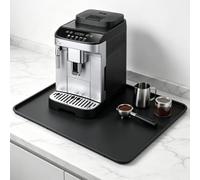 Tapis Silicone Machine à Café 50x40 cm, Antidérapant avec Rebords | Tapis de Protection Étanche avec Picots pour Cafetière, Compatible avec De'Longhi, Philips, Nespresso, Ninja