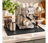 Tapis Silicone Machine Café, pour De'Longhi Magnifica Evo ECAM 290.31 | Tapis silicone antidérapant protège le plan de travail contre les gouttes et les taches, nettoyage facile