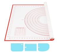 tapis silicone patisserie,patisserie accessoire,tapis de cuisson,avec 3 spatules à pâte, réutilisables, adaptées à la préparation de pâte, biscuits, pizza, pâtisseries, bonbons gélifiés, etc