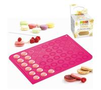 Tapis silicone pour macarons + paillettes dorées Scrapcooking