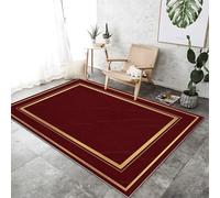 Tapis simple bateau extra large, lavable, doux au toucher, à poils courts, antidérapant, ne perd pas ses poils - pour salon, salle à manger, chambre à coucher, bureau - 60 x 110 cm