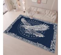 Tapis simple et élégant avec motif feuilles de ginkgo extra large, lavable, doux au toucher, antidérapant, ne perd pas ses poils - pour salon, salle à manger, chambre à coucher, bureau - 80 x 150 cm