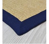 Tapis Sisal Amazonas, Bordure: Jeans / Denim 80 x 150 cm