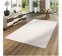 Tapis - SNAPSTYLE - Luna - Velours - Blanc - 100x100 cm
