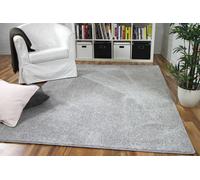 Tapis - SNAPSTYLE - Mona - Velours - Gris argent - 100x100 cm - 17 tailles disponibles