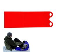 Tapis Snow Crazy, Tapis De Planche À Neige Flexible, 137x42CM, Peut S'enrouler en Volant, Tapis De Luge for Le Snowboard, Le Ski, Etc(Red)