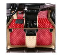 Tapis Sol Antidérapant Tapis De Sol Voiture Imperméables pour Volvo pour V60 pour Cross pour Country 2020 2021 2022 2023 2024 2025 2026(Red and Beige)