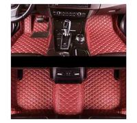 Tapis Sol Antidérapant Tapis Sol Voiture Cuir pour Aston pour Martin DB9 4 Sièges 2003-2017 Étanche Accessoires Protecteurs Sol(Bordeaux)