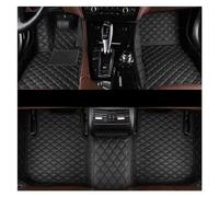 Tapis Sol Antidérapant Tapis Sol Voiture Cuir pour Aston pour Martin DB9 4 Sièges 2003-2017 Étanche Accessoires Protecteurs Sol(Noir Noir)
