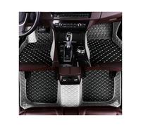 Tapis Sol Antidérapant Tapis Sol Voiture en Cuir Luxe Imperméables Toutes Saisons Couverture Complète 3D pour Mitsubishi pour Outlander 2005 2006 2007(Style 2 Gray Black)