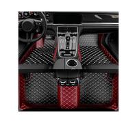 Tapis Sol Antidérapant Tapis Sol Voiture en Cuir Luxe Imperméables Toutes Saisons Couverture Complète 3D pour Mitsubishi pour Outlander 2005 2006 2007(Style 2 Wine Red)