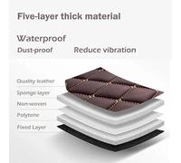 Tapis Sol Antidérapant Tapis Sol Voiture pour Chrysler 300C Berline 2012-2016 Coussinets Pied Automobiles Personnalisés Couverture Automobile Protecteurs Sol(Rouge)