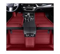 Tapis Sol Antidérapants Voiture pour Q7 4M Q7 2024 2025 5 Sièges Grandes Rayures Tapis Sol Voiture Accessoires Voiture Intérieurs(VIN Rouge)