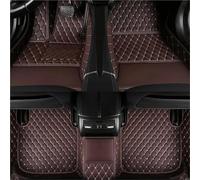 Tapis Sol Automobile Tapis Sol Voiture Personnalisés Pour Mercedes Pour Benz ML Classe W164 2005-2011 Ans Tapis En Cuir Artificiel Accessoires D'intérieur Voiture Tapis Sol Universel Voiture(Café)