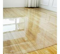 Tapis sol bureau transparent,protection chaise parquet lino,Grand Sous-main antidérapant,Tapis de de bureau pour bureau et ordinateur PVC,Tapis de Chaise en Moquette,1.5mm d'épaisseur (120x200cm)