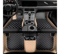 Tapis Sol Cuir pour Lincoln pour Corsair 2024 2025 2026 Imperméable, Tous Temps, Ensemble Complet Tapis De Voiture(Black and Beige)