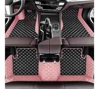 Tapis Sol Cuir pour Lincoln pour Corsair 2024 2025 2026 Imperméable, Tous Temps, Ensemble Complet Tapis Voiture Plancher(Black and Pink)
