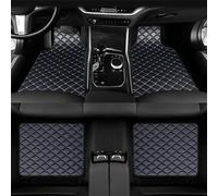 Tapis Sol Cuir Voiture pour Hyundai Tucson Hybrid 2021 2022 2023 2024, Ensemble Complet imperméable Avant et arrière AntidéRapant Coussinets Pieds Accessoires,F/Black and Blue