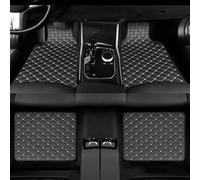 Tapis Sol Cuir Voiture pour Land Rover Range Rover Evoque 2019-2022 2023 2024 2025, Ensemble Complet imperméable Avant et arrière AntidéRapant Coussinets Pieds Accessoires,B/Black and Beige