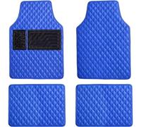 Tapis Sol Cuir Voiture pour Vauxhall Corsa F Ultimate 2020-2025, 4 pièces Antidérapants Imperméables Tout Temps Moquettes, sur Mesure Avant Arrière Interieur Accessoires, C/Blue