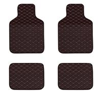Tapis Sol de Voiture pour Alpina B4 D4 Biturbo Coupe (F32, F33) 2014-2019, Cuir PU Antidérapants Imperméables Toutes Les Saisons Accessoires D'intérieur de Voiture, Brown