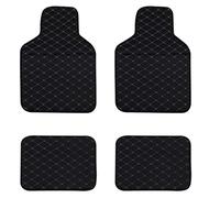 Tapis Sol de Voiture pour Alpina B5 GT (G30), Cuir PU Antidérapants Imperméables Toutes Les Saisons Accessoires D'intérieur de Voiture, Black Gold