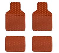 Tapis Sol de Voiture pour Lamborghini Revuelto 2023 2024, Cuir PU Antidérapants Imperméables Toutes Les Saisons Accessoires D'intérieur de Voiture,Coffee