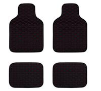 Tapis Sol de Voiture pour Lamborghini Revuelto 2023 2024, Cuir PU Antidérapants Imperméables Toutes Les Saisons Accessoires D'intérieur de Voiture, Black Red