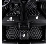 Tapis Sol de Voiture pour Peugeot 5008 II 7 Places 2017-2022 2023, Tapis Sol Voiture antidérapants imperméables Tapis Voiture Avant et arrière en Cuir Ensemble Protection Tous Temps