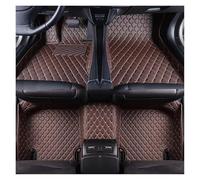 Tapis Sol Intérieur Voiture en Cuir 3D pour Dodge pour Caravane pour Challenger pour Chargeur pour Calibre pour Avenger Tapis de Sol Voiture(Coffee 5 Seat)
