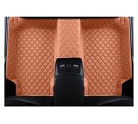Tapis Sol Intérieur Voiture en Cuir, pour Mitsubishi pour Outlander pour Lancer X 2015 2016 2017 2018 2019 2020 2021 Tapis de Sol Voiture(3 pc Brown)