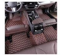 Tapis Sol Tapis de Sol en Similicuir PU pour Mercedes Classe E W213 2017-2020 Intérieur antidérapant et imperméable Talonnette(Café)
