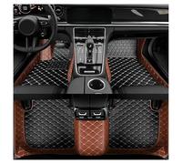 Tapis Sol Tapis Sol en Cuir Imperméable pour Mitsubishi pour Outlander 2013 2014 2015 2016 7 Places Accessoires Voiture Carmats Tapis(Style 2 Browr Black)