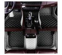 Tapis Sol Tapis Sol en Cuir Imperméable pour Mitsubishi pour Outlander 2013 2014 2015 2016 7 Places Accessoires Voiture Carmats Tapis(Style 2 Gray Black)