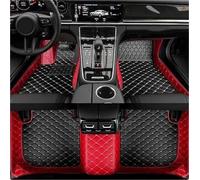 Tapis Sol Tapis Sol Voiture Couleur Épissée pour RS4 2017-2023 RS5 2 Portes Décapotable RS6 RS7 SQ5 2014-2020 Accessoires De Voiture Intérieurs Tapis Auto(Noir Rouge)