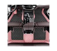 Tapis Sol Tapis Sol Voiture en Cuir Luxe Imperméables Toutes Saisons Couverture Complète 3D pour Mitsubishi pour Outlander 2005 2006 2007 Carmats Tapis(Style 2 Pink Black)