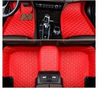 Tapis Sol Voiture Cuir pour Bentley Continental Flying 5-Seat 2010 2011 2012, Imperméable Antidérapant Personnalisé Voiture Avant Arrière Protection Plancher Kit,Red