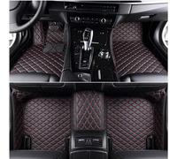 Tapis Sol Voiture Cuir pour MG ZS 2017-2023 2024 2025 Hybrid, Imperméable Antidérapant Personnalisé Voiture Avant Arrière Protection Plancher,Black-Red