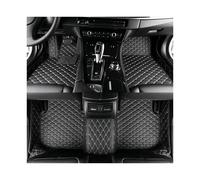 Tapis Sol Voiture en Cuir Luxe Imperméables Toutes Saisons Couverture Complète 3D pour Mitsubishi pour Outlander 2005 2006 2007 Carmats Tapis(Style 1 Black Beige)