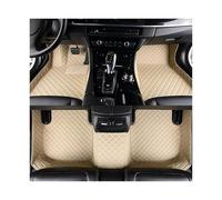 Tapis Sol Voiture en Cuir Luxe Imperméables Toutes Saisons Couverture Complète 3D pour Mitsubishi pour Outlander 2005 2006 2007 Carmats Tapis(Style 1 Beige)