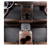 Tapis Sol Voiture Imperméable Eau Auto Foot Pad Protector Pads Mode Universal Car Carpet Cushion(Noir Beige-5pcs)