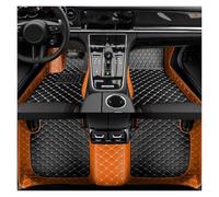 Tapis Sol Voiture pour BMW X3 F25 2011-2017 Accessoires Intérieur Tapis Puzzle Bicolore Sol Voiture Style Personnalisé(Orange Black)