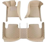 Tapis Sol Voiture pour Jeep Wrangler TJ 1997-2006, Tapis Voiture Avant Arrière Couverture Complète Accessoires Tapis Voiture Siège Avant Arrière,Beige