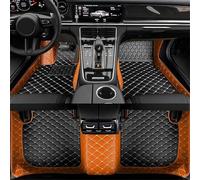Tapis Sol Voiture Tapis De Voiture Pour VW Pour Amarok 2010~2022 Tapis Sol Pièces Intérieures Automatiques Tapis Sol Tapis Luxe En Cuir Accessoires Voiture Voiture Antidérapant Voiture Tapis(Black and