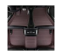 Tapis Sol Voiture Tapis Sol Voiture en Cuir Luxe Imperméables Toutes Saisons Couverture Complète 3D pour Mitsubishi pour Outlander 2005 2006 2007(Style 3 Coffee)