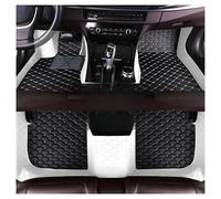 Tapis Sol Voiture Tapis Sol Voiture en Cuir Luxe pour Volvo XC70 2007 2008 2009 2010 2011 2012 2013 2014 2015(Style 2 Coffee Black)