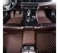 Tapis Sol Voiture Tapis Sol Voiture pour Alfa pour Romeo pour Mito 2008-2018 Accessoires Intérieurs Cuir Coussinets Pied Protecteurs Sol(Café)