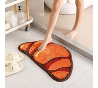 Tapis souple touffeté en forme de croissant avec dessous antidérapant, lavable en machine offrant une stabilité sur différents sols, pour une utilisation dans les cuisines, les entrées et les dortoirs