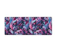 Tapis Souris 30X60 Abstrait Rose Tapis Bureau Gaming Gamer avec Base Antidérapante Caoutchouc,Mouse Pad Imperméable,Texturé Résistant à l'usure Lavable pour Bureau, Études,Gaming
