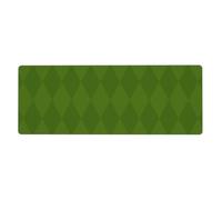 Tapis Souris 30X60 Géométrie Verte Tapis Bureau Gaming Gamer avec Base Antidérapante Caoutchouc,Mouse Pad Imperméable,Texturé Résistant à l'usure Lavable pour Bureau, Études,Gaming